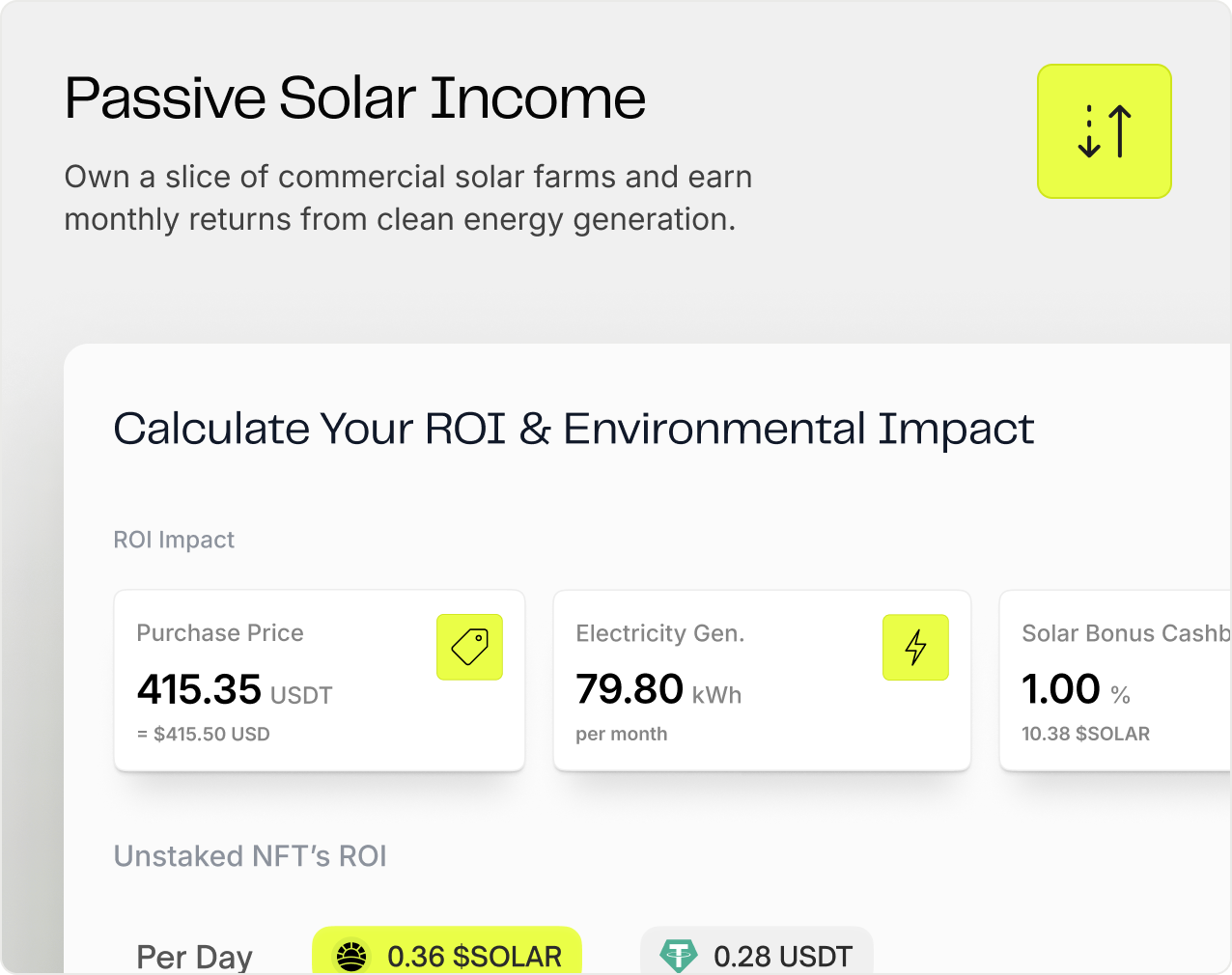 Buy Solar Energy NFTs | Solar Share